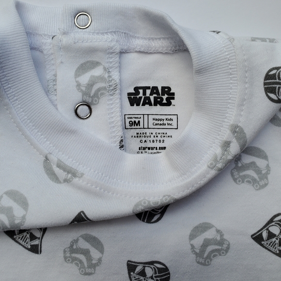 Star Wars 2 piece Romper set - Grey, 9 Months - Picture 7 of 9